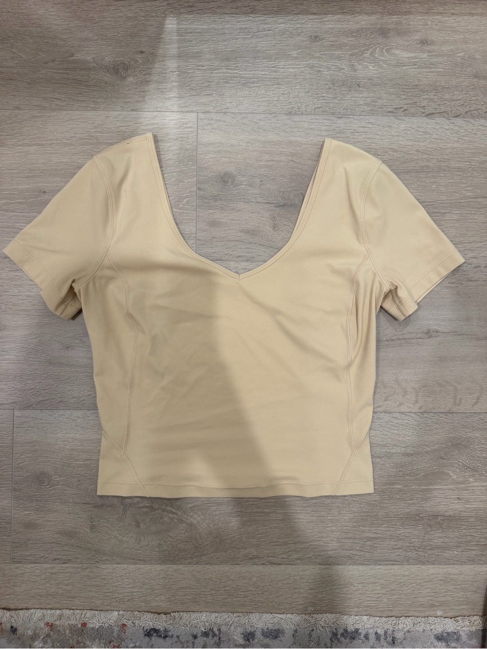 Lululemon Align Tee Nulu Slim Fit Cropped Length Size 6